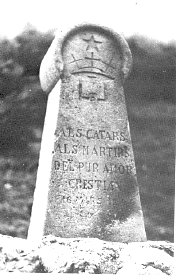 Burned Cathars Grave near Montsegur