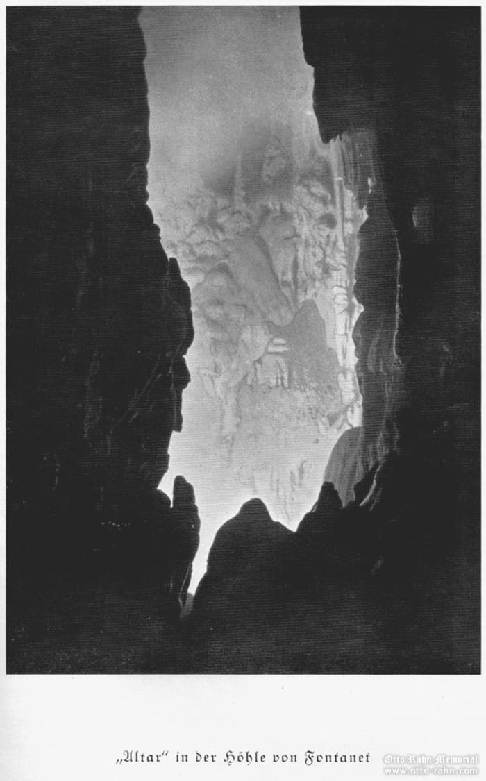 Cave of Fontanet, photo by Otto Rahn, appr. 1930