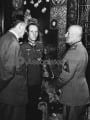 Otto Rahn, Erwin Rommel, Benito Mussolini in Italy on Jan. 22, 1944